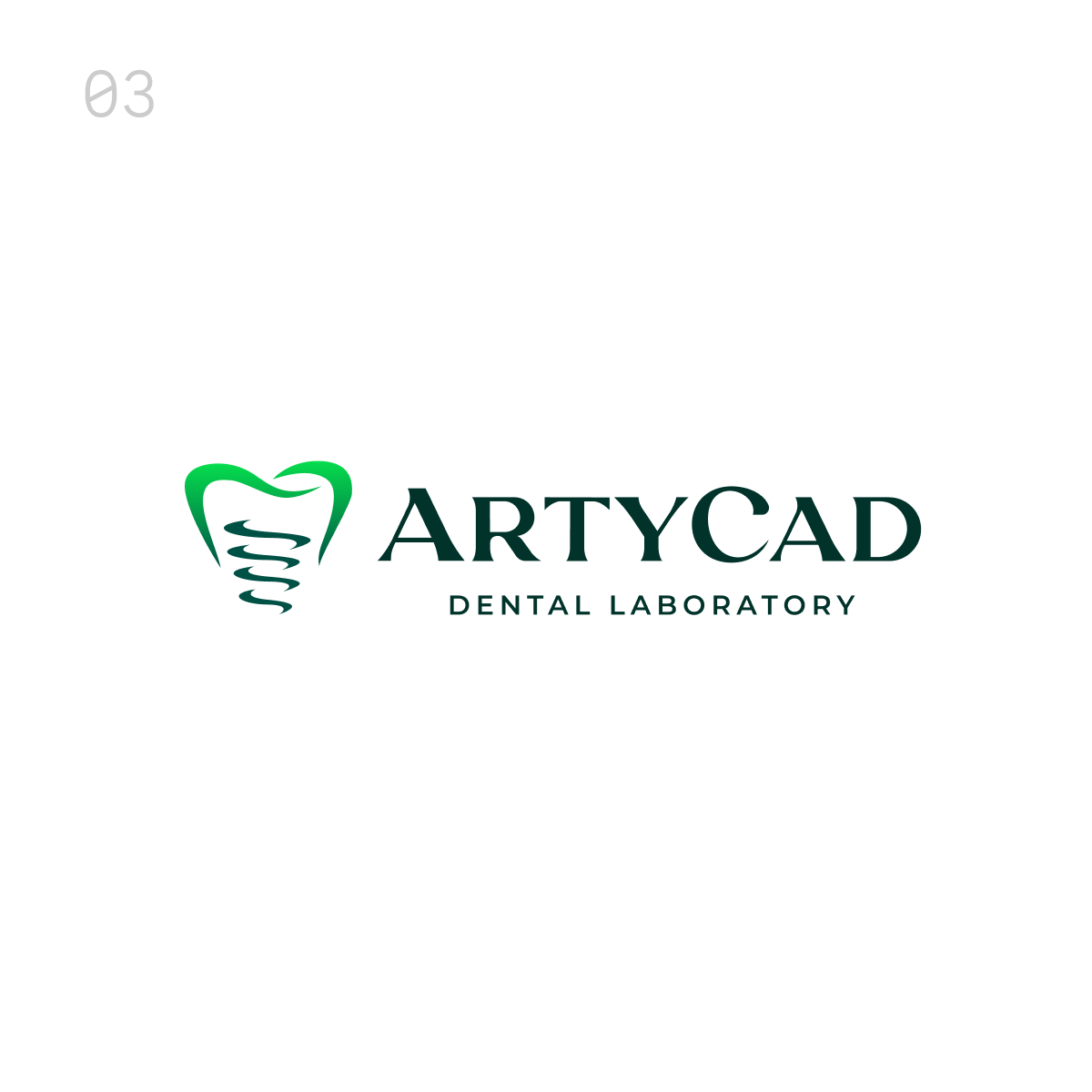 ArtyCad Dental Laboratory logo concept 03